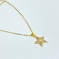 Dainty Zircon Pendant Necklace - Star Zircon Necklace [RRIDRQ24]
