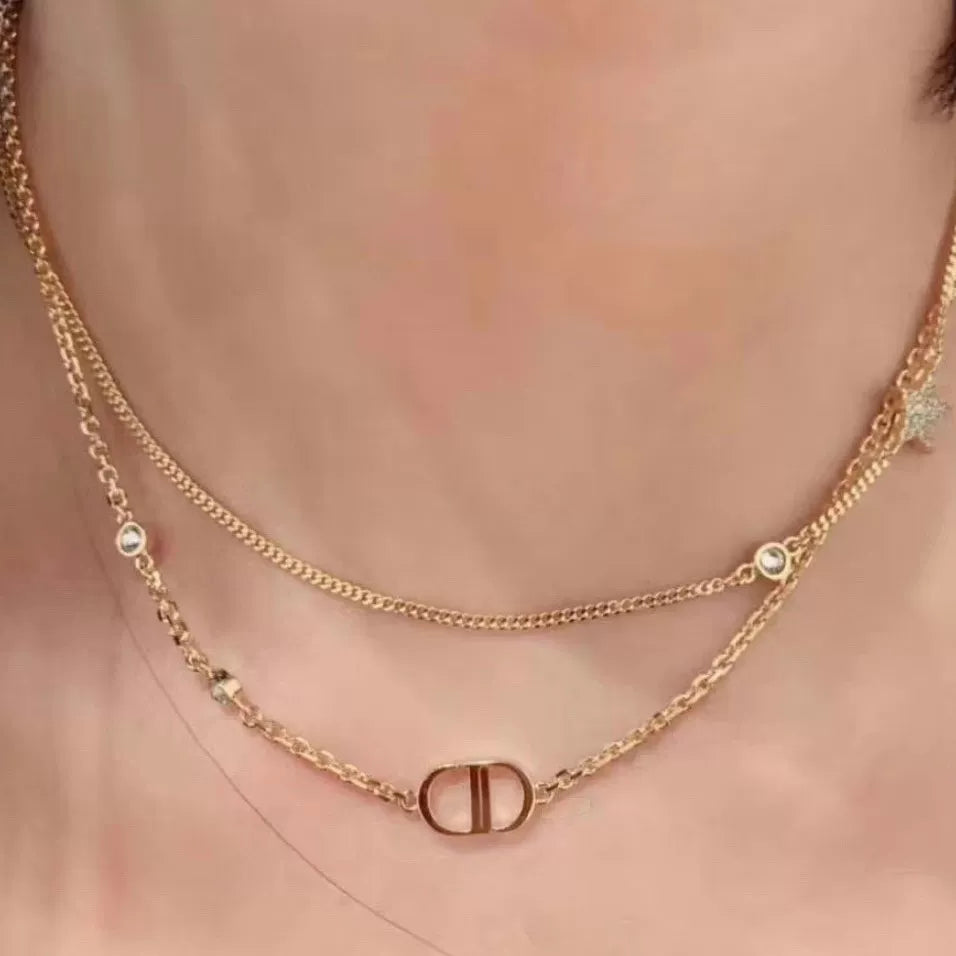 Layered Star Pendant Bracelet - Layered Star Necklace [9R7BA75Q]