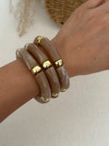 Multi-Layered Bamboo Bracelet Set - Light Brown [R30PHPER]