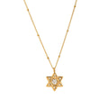 Mythology Medallion Pendant Necklace - Hexagram Necklace [5AMNSPNG]