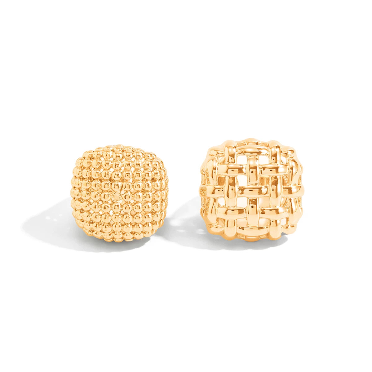 Woven Open Ring Set - Gold [3PII7395]