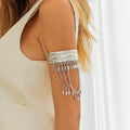 Everlee Metal Tassel Arm Chain - K1 Antique Silver [RXOV8U1B]