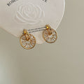 Kensleigh Zirconium Disc Earrings - Style 1 [EPKGG3E6]
