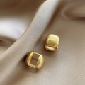 Sanai Matte Square Hoops - Gold [DQCLNILR]