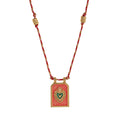 Artistic Tarot Inspired Pendant Necklace - Heart Flame (Gold) [G1H6OM1K]