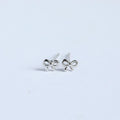 Kaydence Heart Bow Stud Earrings - Silver [5TKTVJL5]
