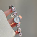 Anessa Crystal Bracelet Watch - Silver Pink Crystal [8E5Z3514]