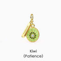 Tropical Fruit Pendant Necklace - Kiwi [IDF1PSVP]