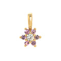 Gisselle Dainty Birthstone Necklace - Small Flower July Pendant [5U2OOUQ0]