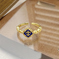 Janell Colorful Enamel Open Ring - Style 15 [PYXRO7GM]