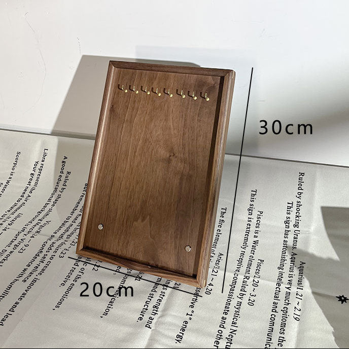 Taylah Jewelry Display Essentials - Walnut Wood Jewelry Stand (8 Slot) [E4LGLNV7]