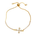 Eleonor Zircon Cross Bracelet - White [GGDKN8LL]