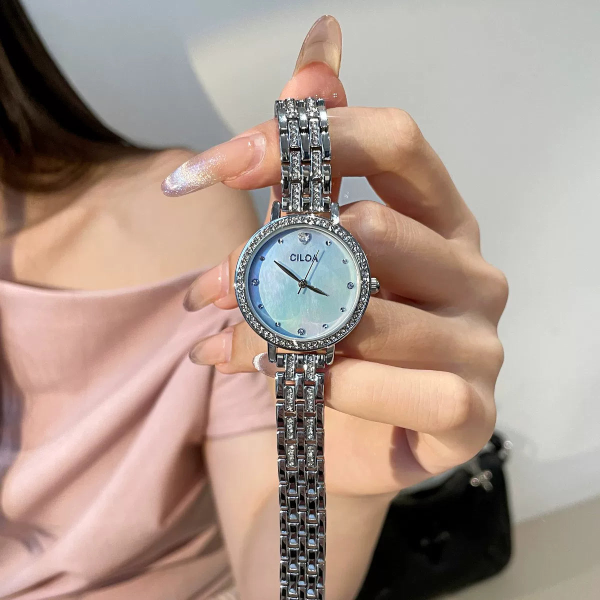 Starry Sky Dial Mesh Watch - Fritillary Blue [J1QLXFX5]
