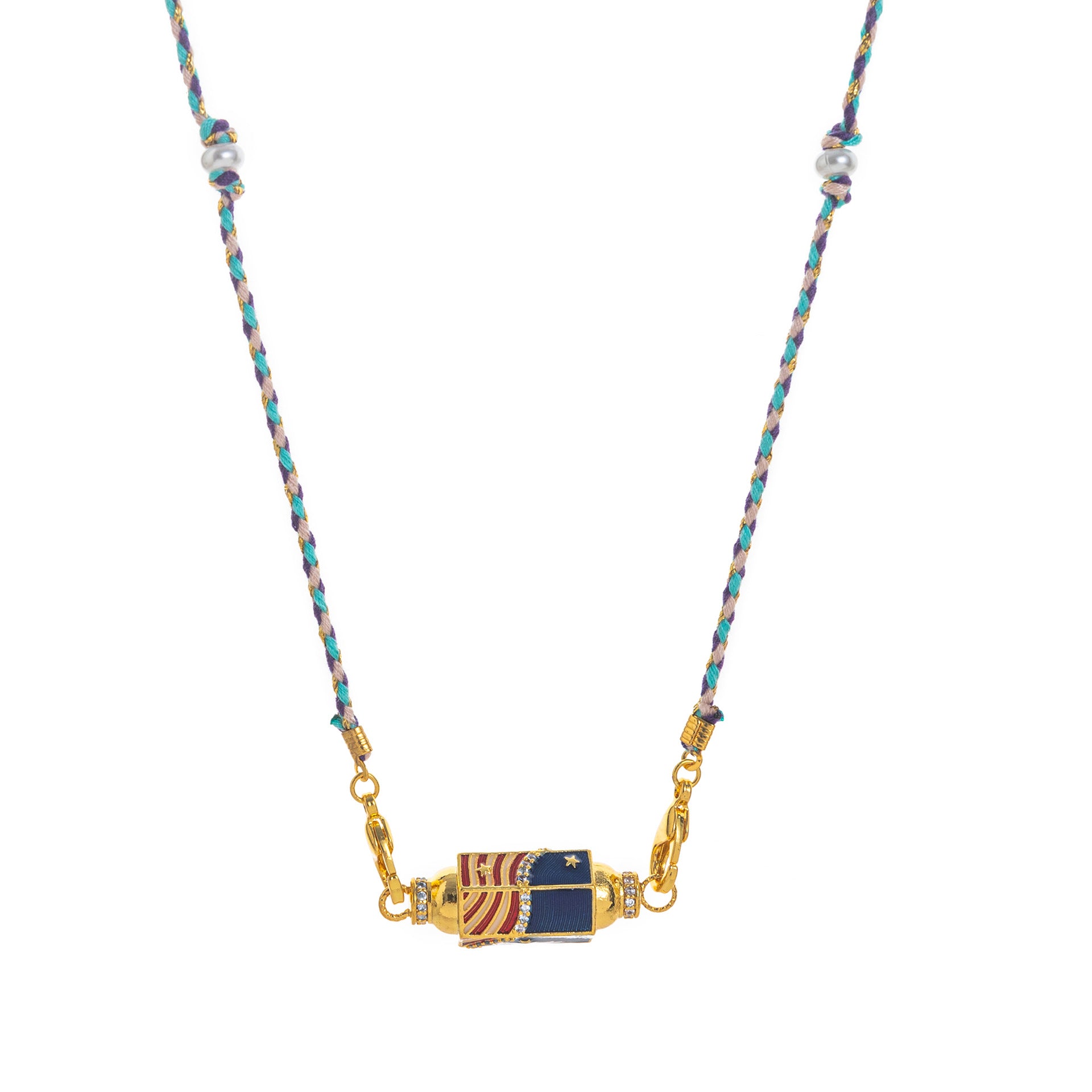 Tarot Love Pendant Necklace - Striped Necklace [VFS13XEE]