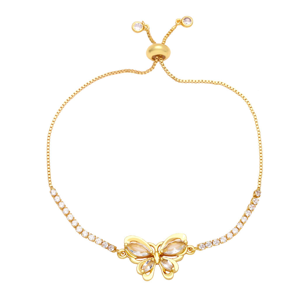 Jamira Zircon Butterfly Bracelet - White [VM7Y1CCY]