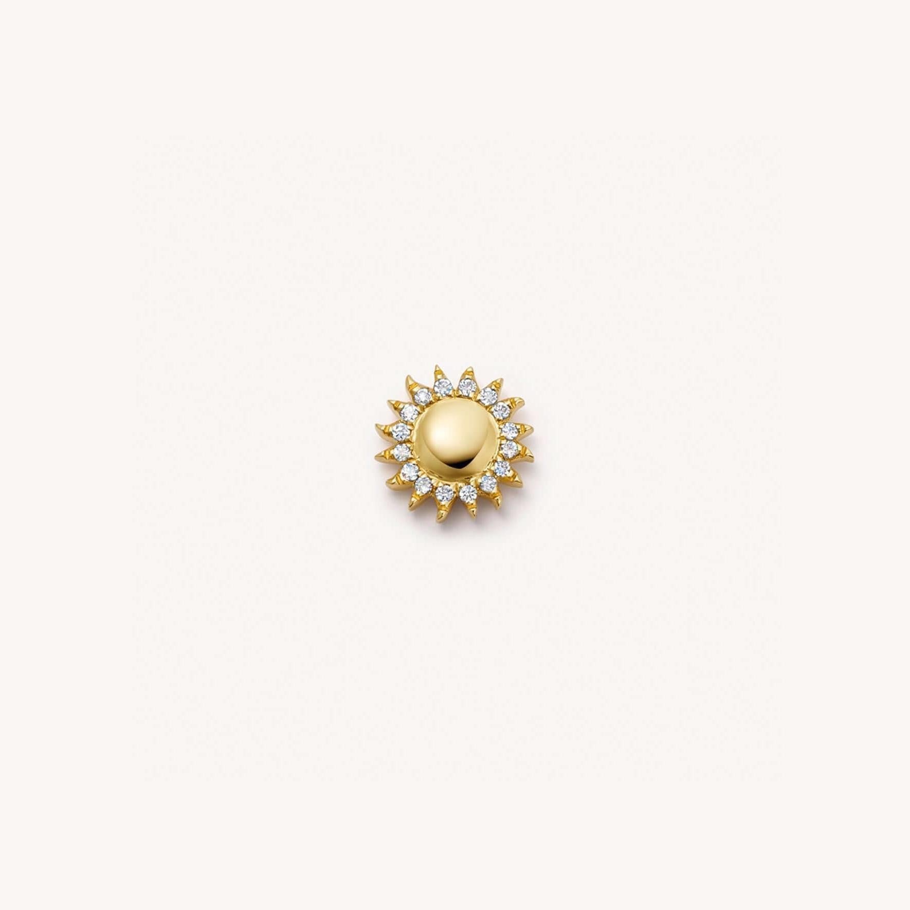 Openable Photo Locket Pendant Necklace - Sun Charm [GW4X2WPE]