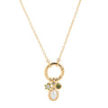 Birthstone Pendant Chain Necklace - Pearl Set [CHUVLMM5]