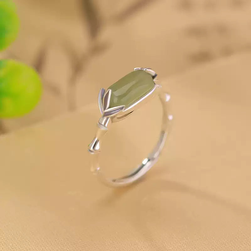 Serenity Jade Sterling Silver Ring