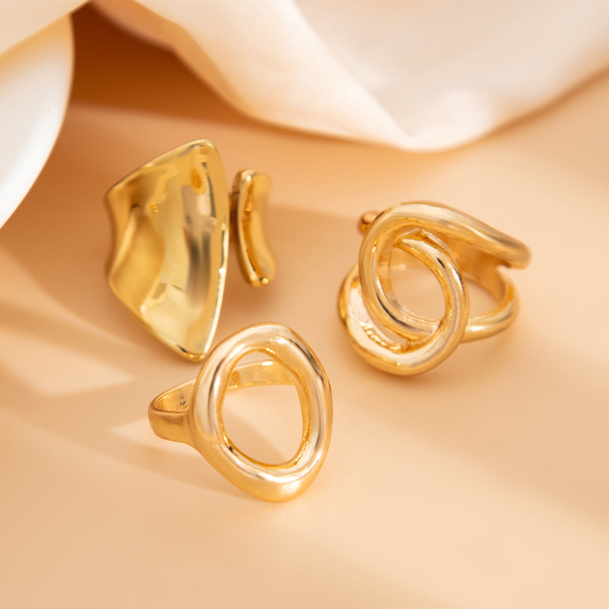 Lynn Geometric Ring Set - Gold 5569 [W700C9X9]