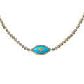 Calani Evil Eye Pendant Necklace - Blue Turquoise [MJZYRW06]