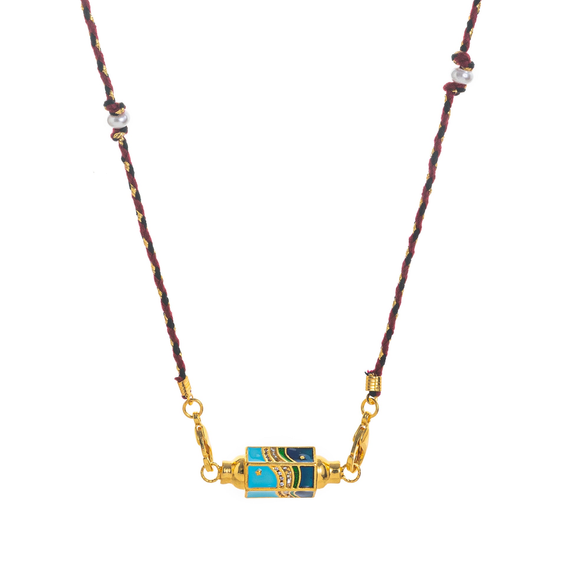 Tarot Love Pendant Necklace - Sea Blue Necklace [R0X4KHZ9]