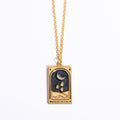 Athena Gilded Tarot Charm Necklace - Knight of Cups [2LQSD5Y3]