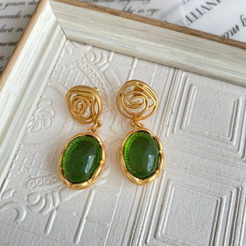 Liana Lace Glass Drop Earrings