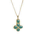 Joi Colorful Enamel Cross Necklace - Blue - O-Chain - 55cm [WGMS3Q0M]