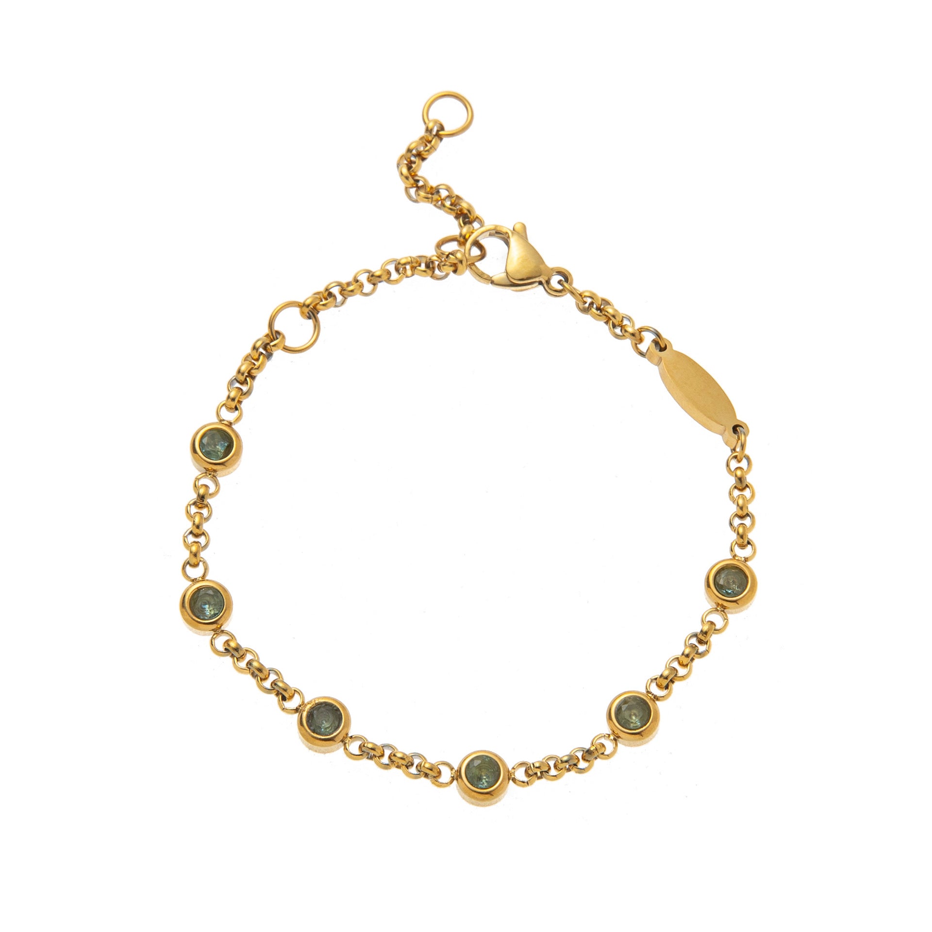 Hasset Delicate Birthstone Bracelet - December Birthstone [DH6JANL2]