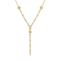 Layered Zircon Pendant Necklace - Gold Multi-Zircon - A Version [D6KFWF59]