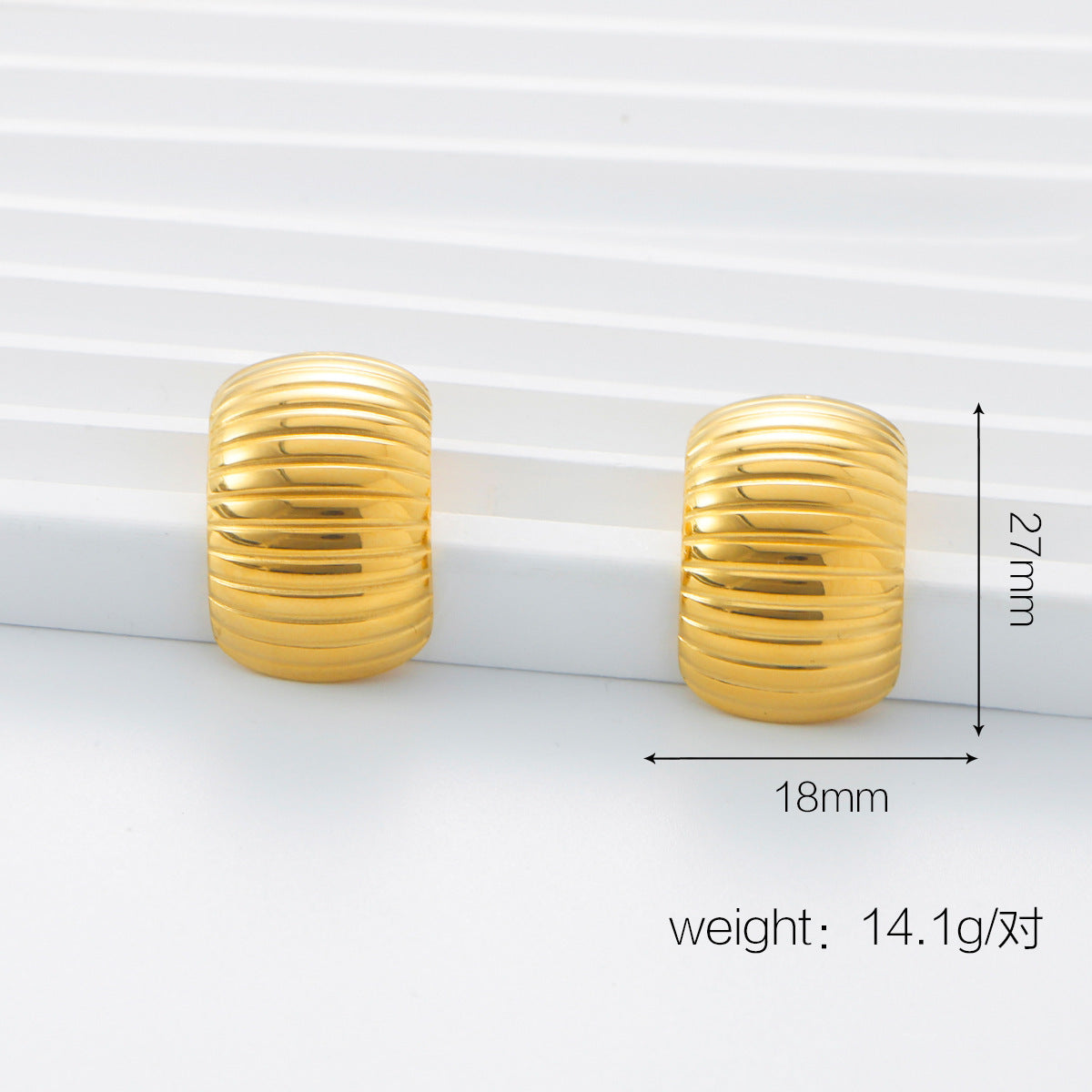 Katlyn Elevated Gold Geometric Earrings - Gold Style 10 [X5MII5KB]