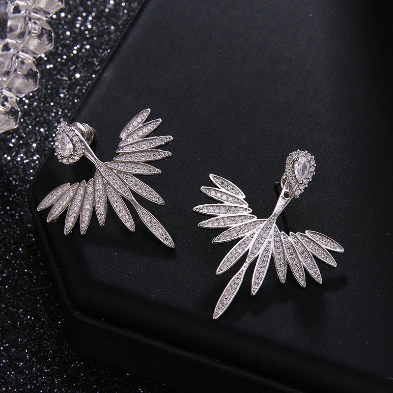 Eevie Crystal Wing Convertible Earrings - Silver [REAQ9TL6]