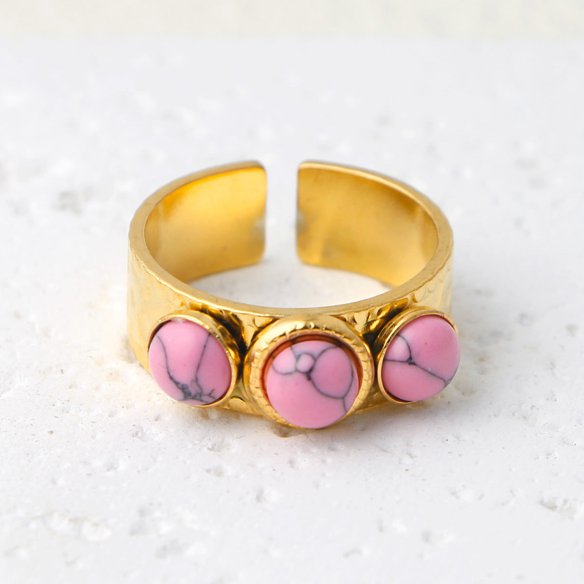Thais Gold Statement Open Ring - Gold (Style 10) [KGHGIUNS]
