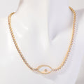 Evil Eye Pendant Necklace - CZ Opal Necklace [C6UPBXIG]