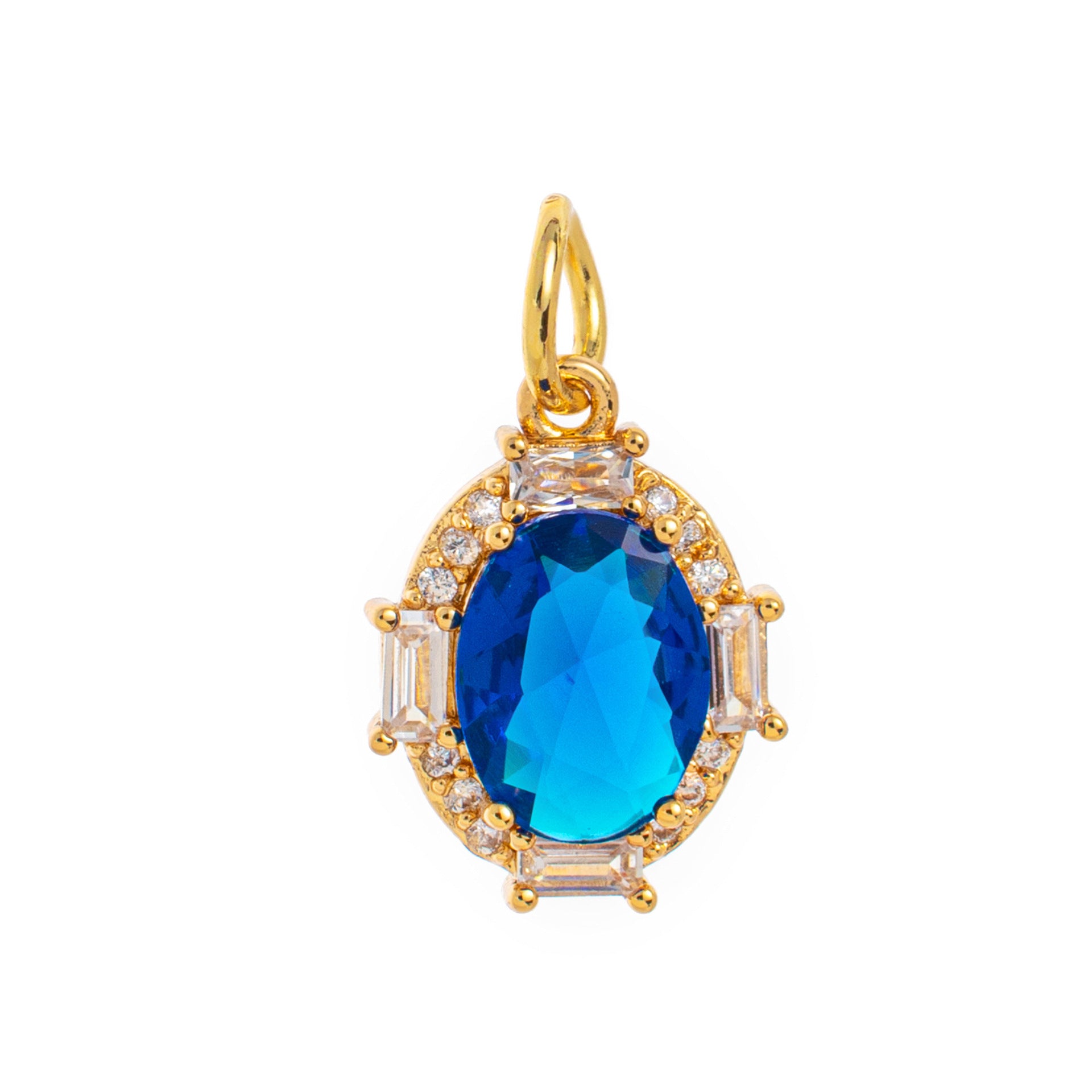 Birthstone Pendant Necklace - September Pendant [91PL1XIK]