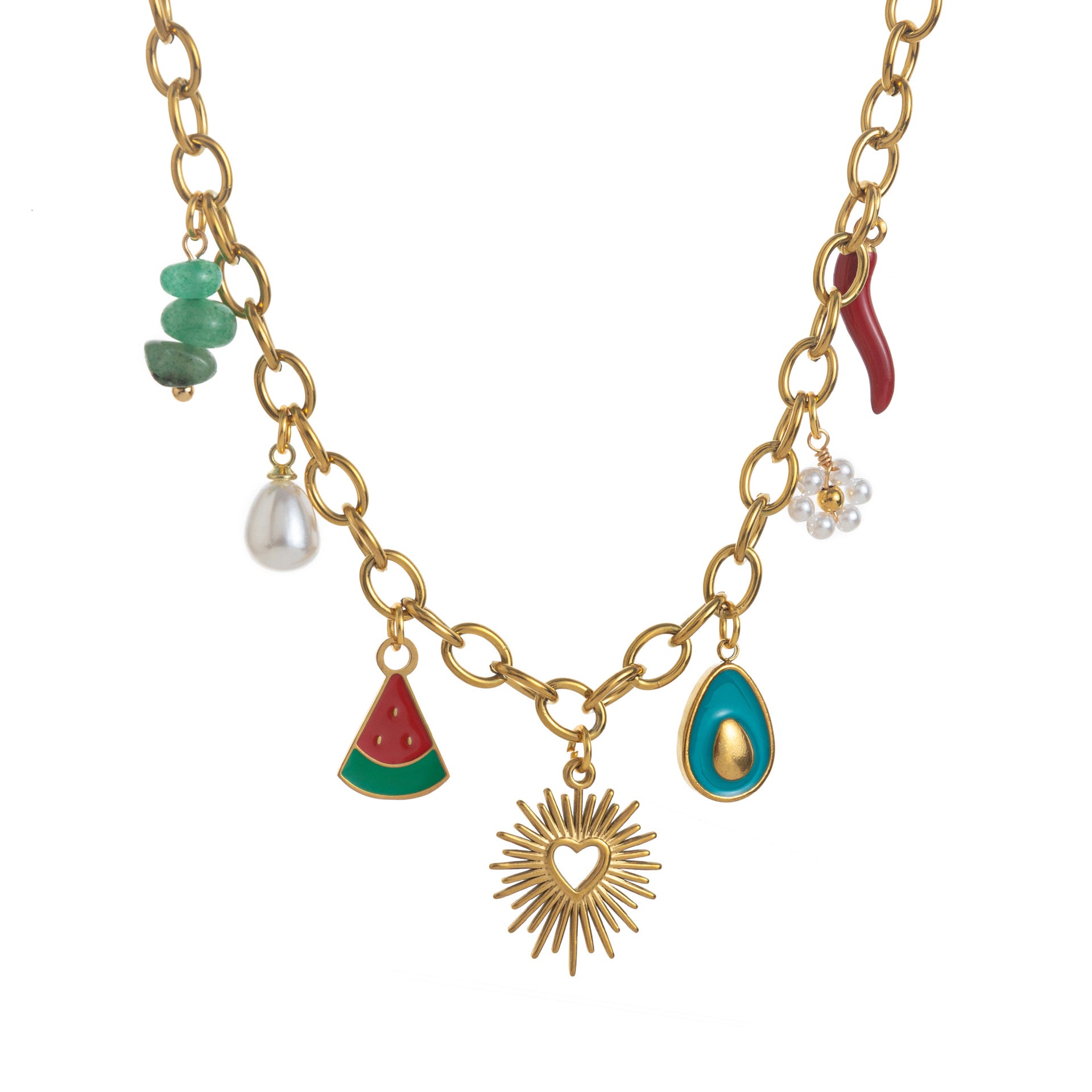 Dainty Fruit Pendant Necklace - Radiant Fruit Necklace [7B1RETHN]