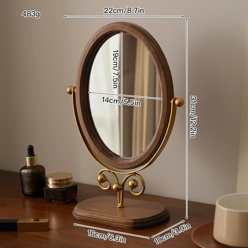 Kenly Vintage Cloud Vanity Mirror - Warm Gold