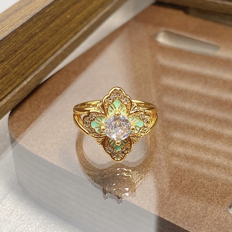 Janell Colorful Enamel Open Ring - Style 19 [QA4I1SL5]