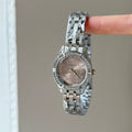 Daisy Dial Bracelet Watch - Grey-Brown Dial Daisy Steel Strap [D8SIM9QB]