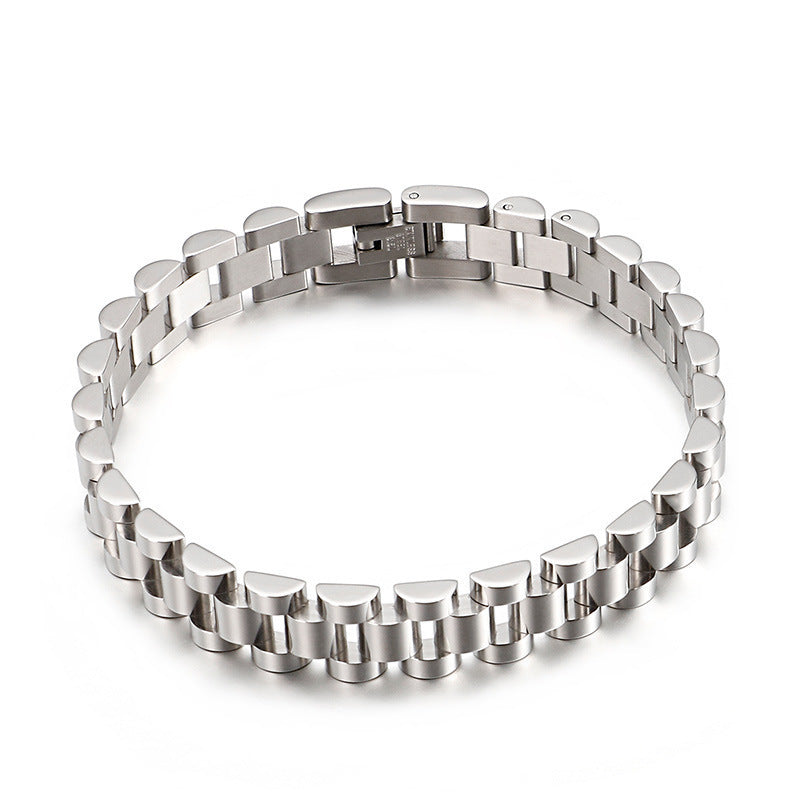 Minimalist Chain Bracelet Watch - Silver (18cm) [U2UEU682]
