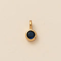 Gisselle Dainty Birthstone Necklace - Round September Pendant [VEJIGLLC]