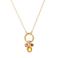 Birthstone Pendant Chain Necklace - Yellow Set [QHU9NTYS]