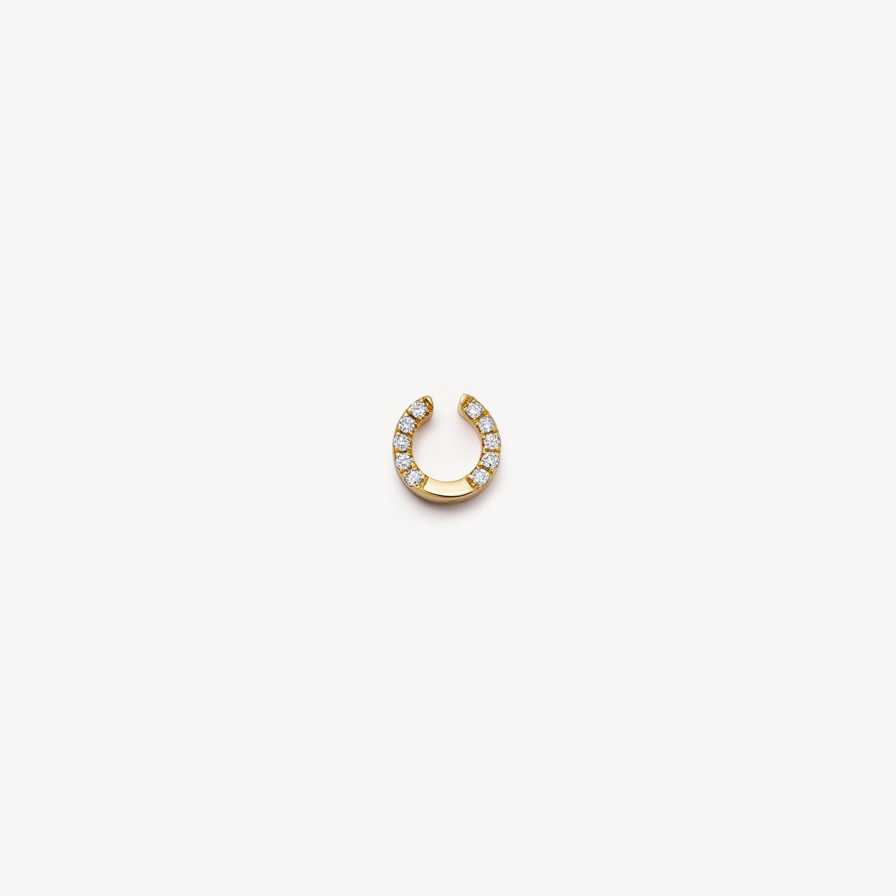 Jayme Dainty Zircon Charm Necklace - U-shaped Horseshoe [RYVX1IZ8]