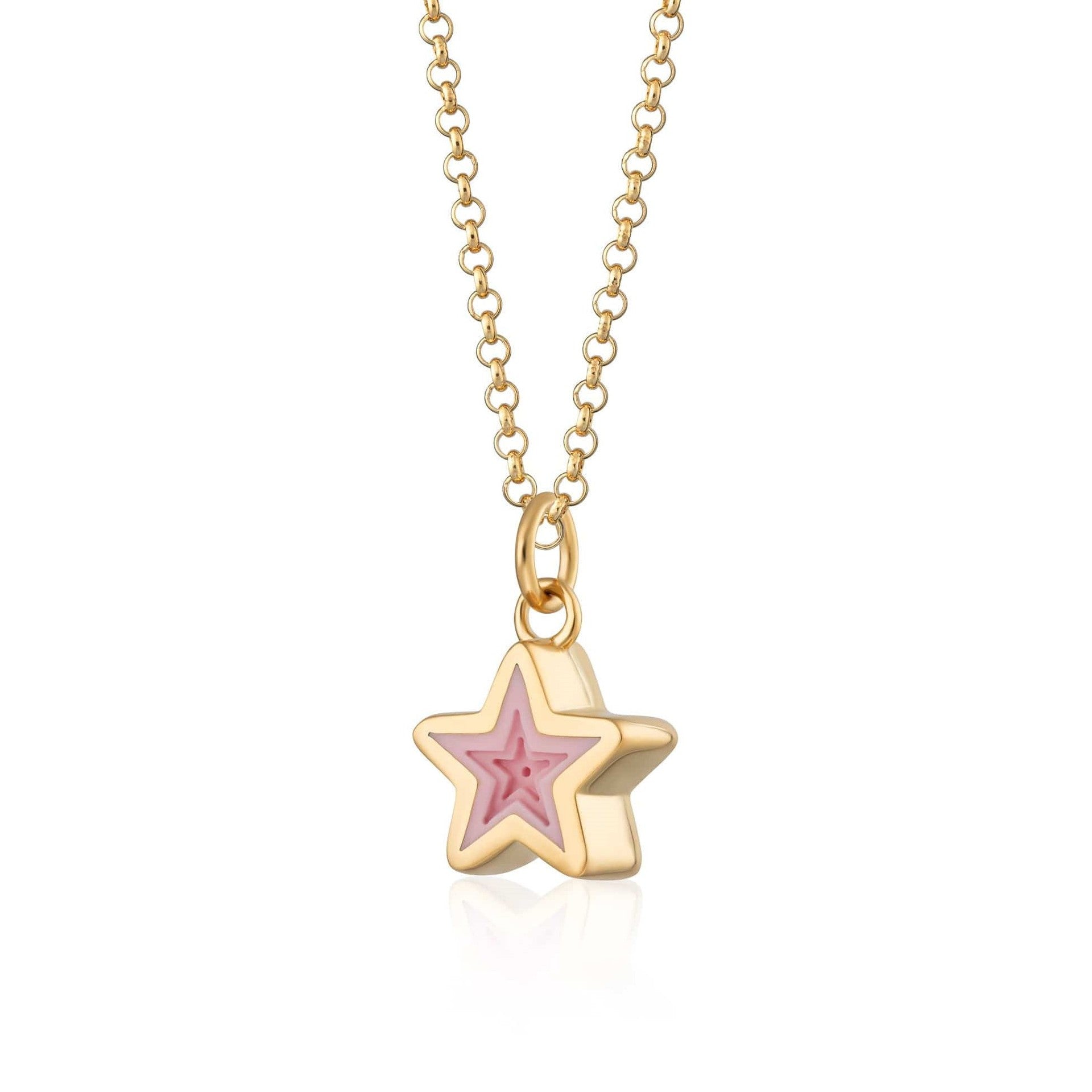 Layered Star and Heart Pendant Necklace - Star [V7CMUF36]