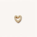 Floating Charm Locket Necklace - CZ Heart Charm [HKDN20DJ]