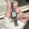 Mother-of-Pearl Square Bracelet Watch - Moonlight White (with Bracelet & Gift Box) [75Q1EOIL]
