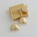 Lily of the Valley Flower Brooch - Gold [KUWF55HT]