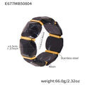 Alianny Irregular Resin Bracelet - Black Bracelet [TAHNC9JX]