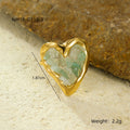 Alasia Heart Stone Ring - Green [H5VAUXHD]