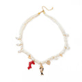 Seaside Charm Pendant Necklace - White Necklace [5QFJYFDQ]